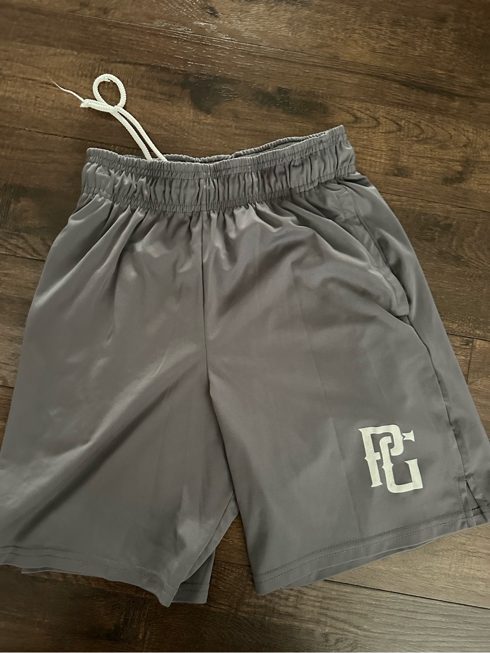 Kids' Gray Athletic Shorts with Elastic Waist